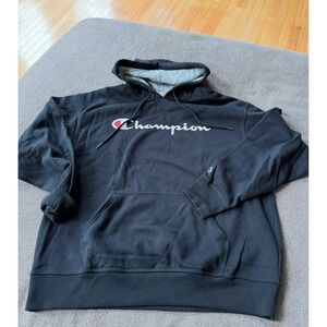 Champion Black Pullover Hoodie Mens XL